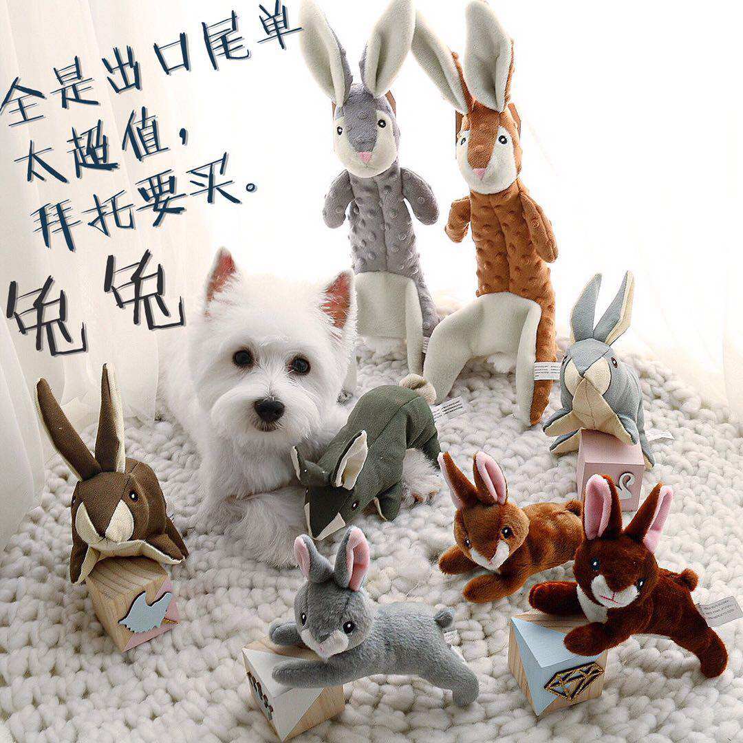 The export toy quality is really nice and too overvalued to recommend it must buy Rabbit Family Pet Dog Toys