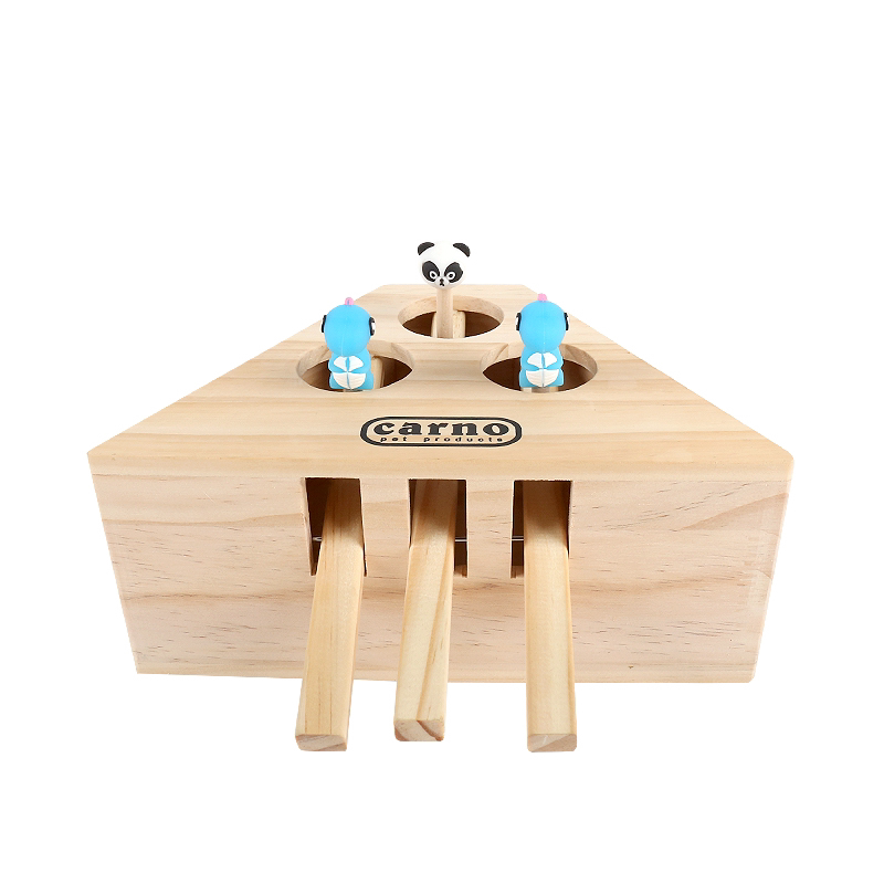 Kano Whack-A-Mole Game Box Pet Ferret Ferret-Like Animal Solid Wood Interactive Toy Three-Hole/Five-Hole Cartoon Educational Toy