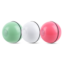 Pet Mink Electric Toy Ball LED Luminous Casual Ball Tease Toy Automatic Rolling Ball Ferret Toy