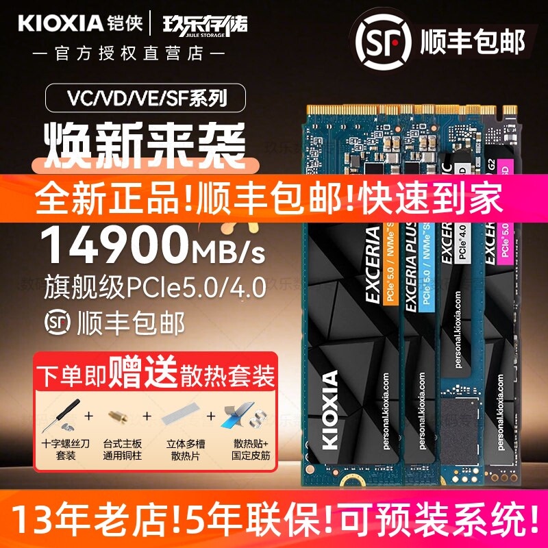 Kioxia Sd10 1t Solid State Drive Sf10 2t Vd10 Vc10 Ve10 M.2 Nvme Pcie Ssd