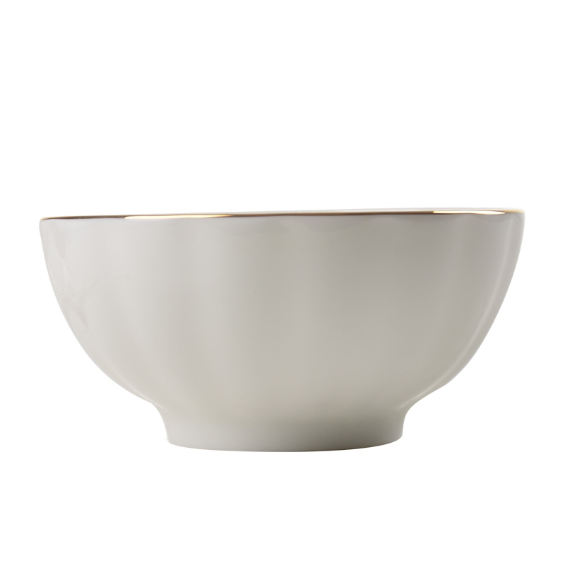 Use of household of 4 ipads bowls Bowl 6.5 inch up phnom penh pumpkin Bowl home European creative rainbow such use white bowls