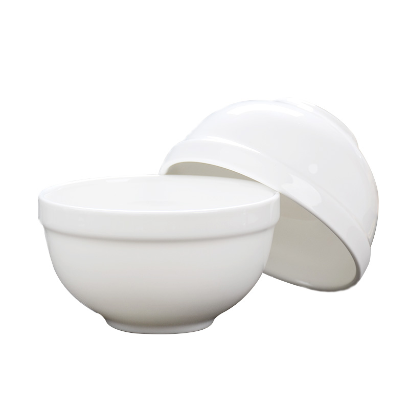 Home for 10 sets of tangshan ipads bowls 4.5 inch bowl horn bowl of white ceramic bowl of microwave oven