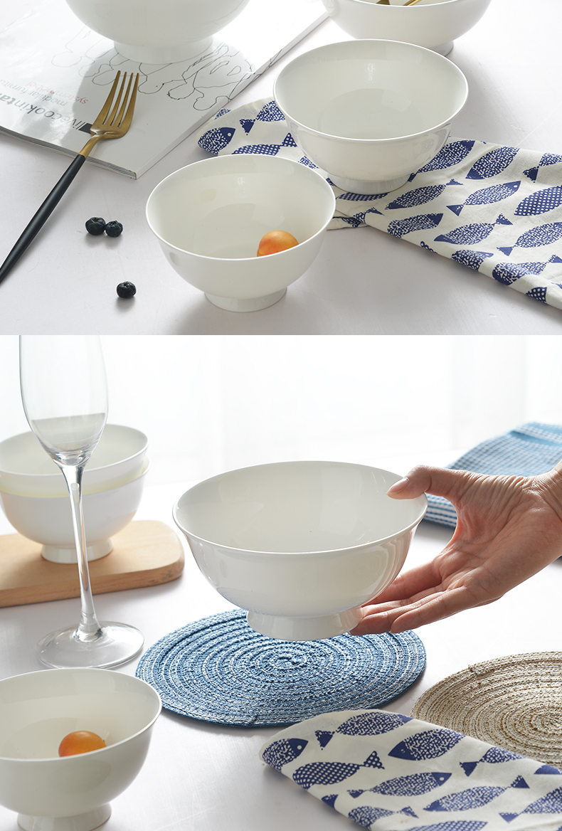 Bowls set four tangshan ceramic bowl bowl in ipads Bowls bowl five inches tall Bowls bowl of microwave oven