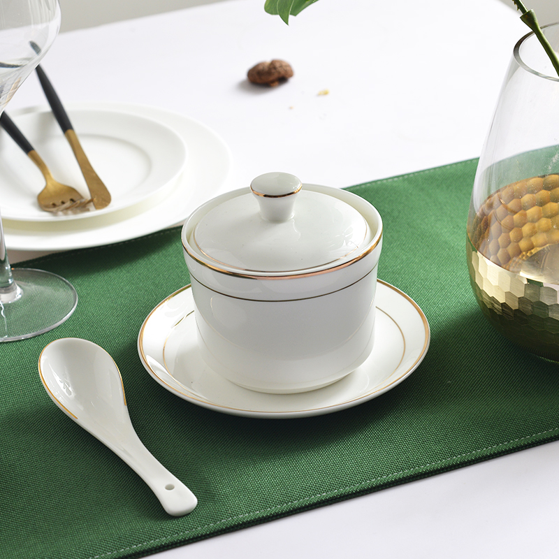 Ipads porcelain cup with cover soup cup stew stew soup pot of water to offer them small dish bird 's nest soup stew pot steaming stew ceramic cup