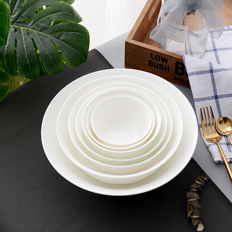 White ipads bowls mercifully rainbow such as bowl rice bowls of household small bowl of soup bowl ceramic bowl five inches eat rice bowl microwave bowl