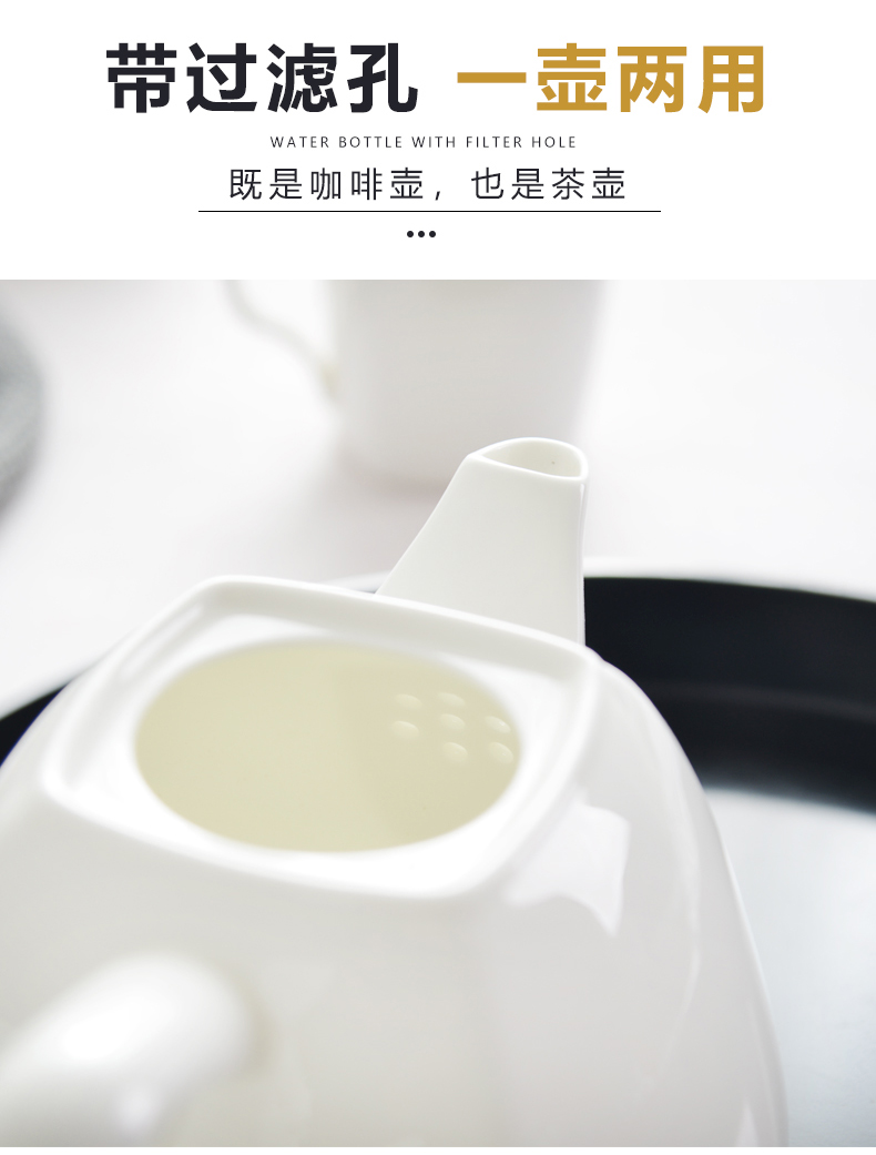Royal square coffee tea tao family suits for tangshan ipads porcelain ceramic tea set unleaded non - toxic