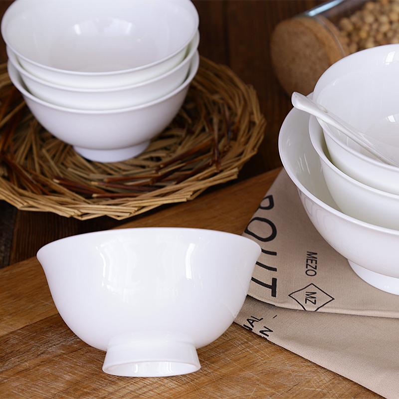 Bowls set 6 tangshan ipads Bowls bowl bowl of ceramic bowl in 6 inches tall Bowls bowl of microwave oven