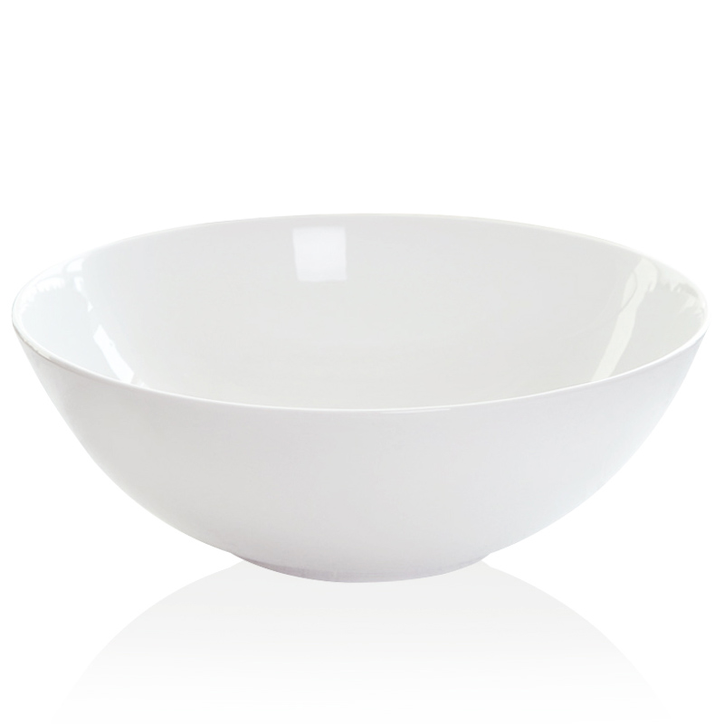 Tangshan white bowls to eat noodles bowl household instant noodles bowl of the big capacity job 9 inch bowl of cold such as bowl in the kitchen