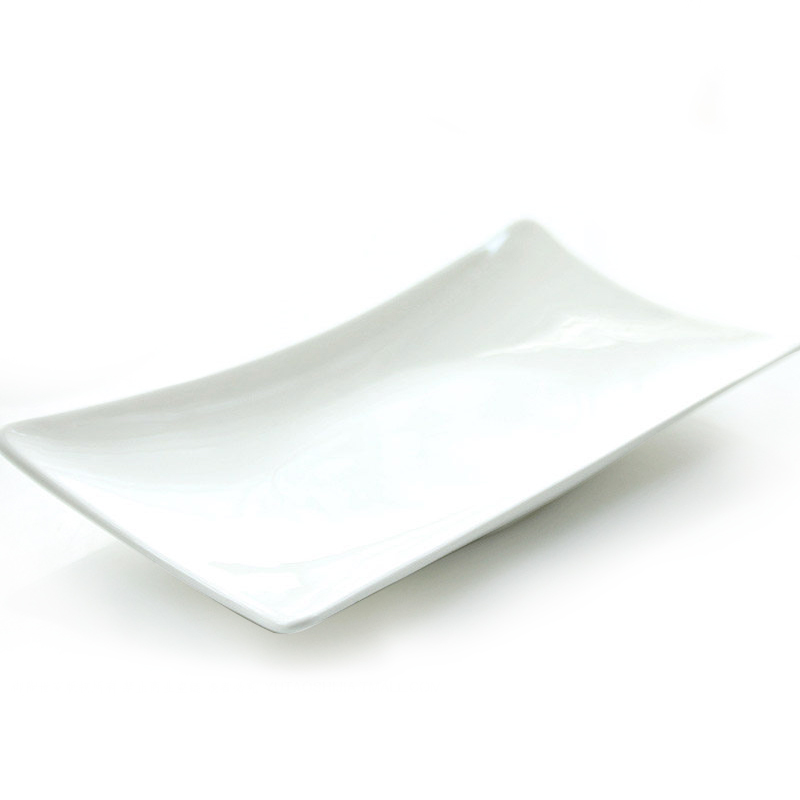 Pure white ipads porcelain tableware elongated dish towel, dish towel plate an egg - shaped plate snack dishes steamed vermicelli roll small dish dish plate