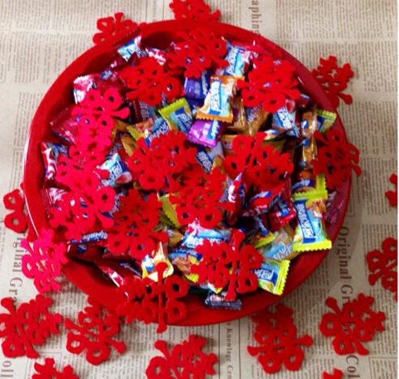 Wedding hand throw hi word wedding supplies non-woven small hi word wedding room decoration sprinkle bed hi stairs hi fruit plate hi