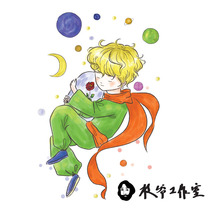 Zhi Ye hand-painted little Prince tattoo stickers men and women waterproof non-toxic long-lasting rose Planet Boy literary tattoo