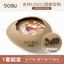 Eggshell Bowl Internet celebrity Birds Nest Bowl logo customization creative birthday gift egg-breaking day lettering commemoration restaurant chain