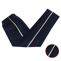 Spring summer and autumn cotton deep Tibetan classic gray bar trousers casual pants boys and girls sports pants students