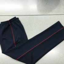 Customized spring and summer black light dark dark green thin strip trousers casual pants mens and womens sports pants student elastic high waist pants