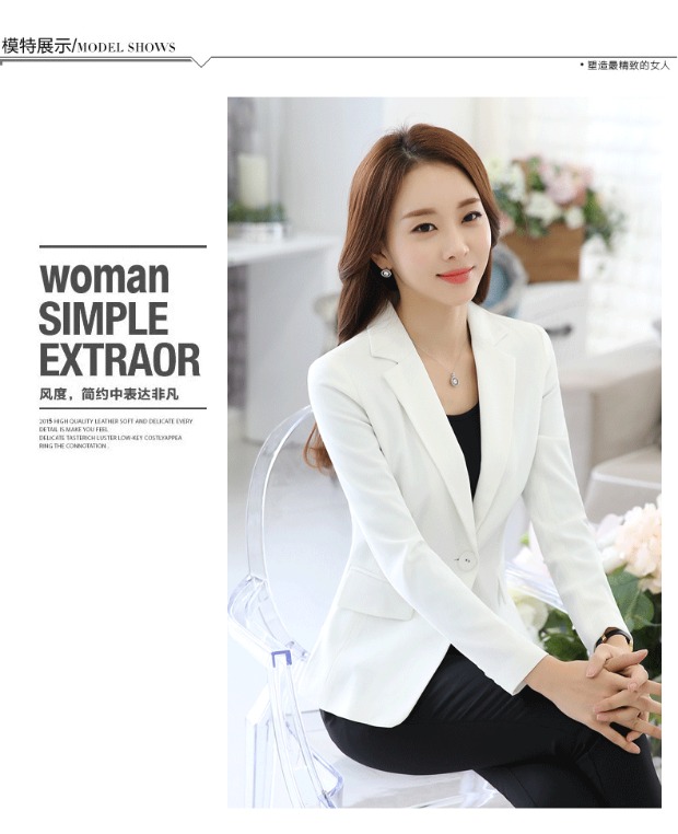 Mùa xuân 2019 mới nhún vai nhỏ phù hợp với áo khoác nữ dài tay Phiên bản Hàn Quốc của áo sơ mi áo khoác size lớn mùa xuân và mùa thu tự canh thời trang u40