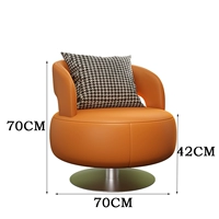Апельсиновый вращающийся стул B в стиле устойчивый к царапинам