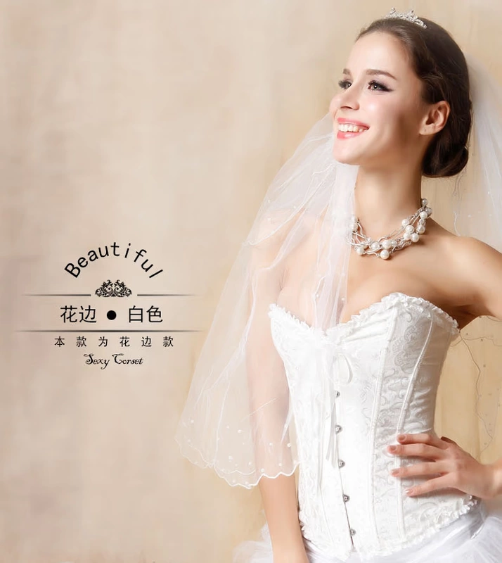 [Vé trực tiếp] Cô dâu cưới corset corset eo nhựa băng bó bụng corset đồ lót