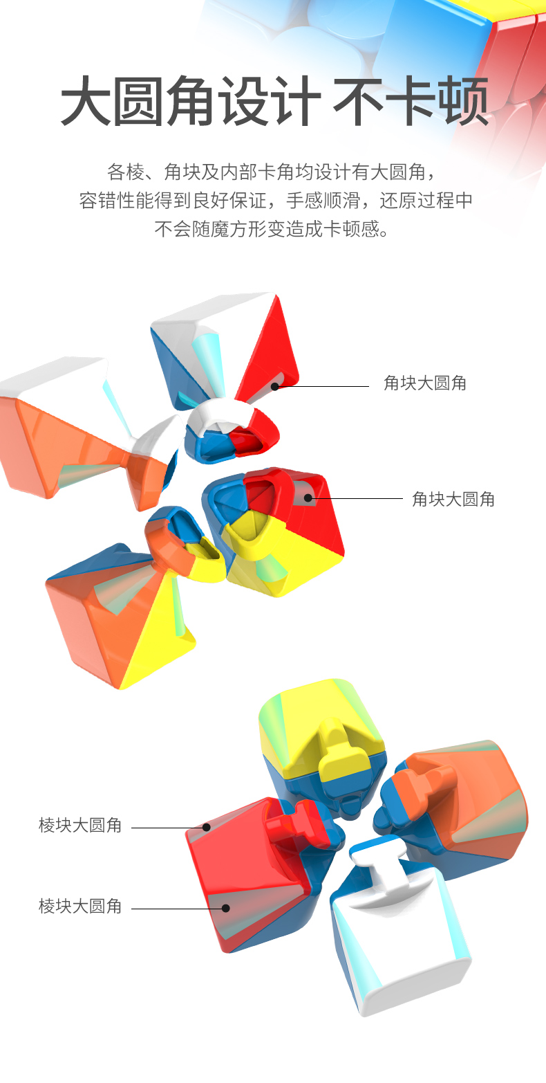 魔域文化  三阶速拧魔方 益智玩具 图5