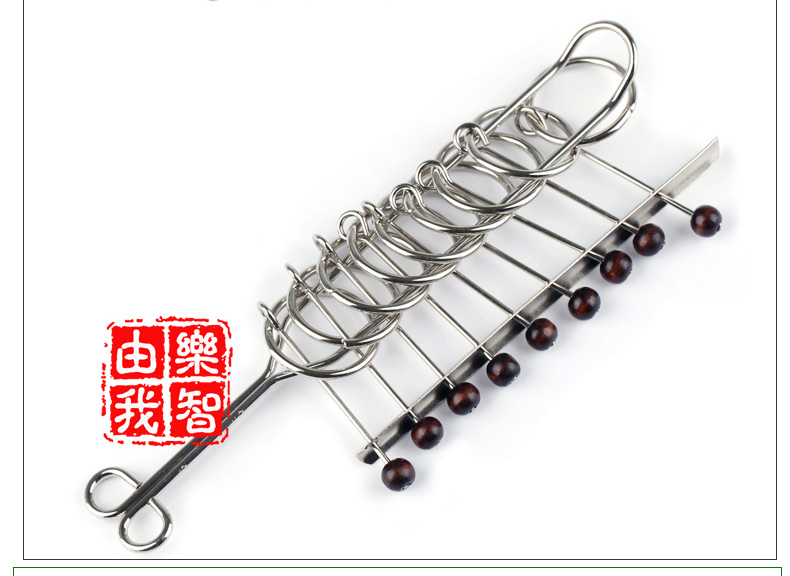 Chín- chuỗi giáo dục đồ chơi người lớn trẻ em lớn của trí thức sinh viên Luban khóa giải pháp vòng mở khóa mở khóa chuỗi khóa nhà lắp ghép thông minh cho bé