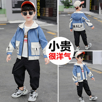 Boys  autumn jackets 2020 new childrens 5 foreign style 6 middle and older children 7 boys 8 years old spring and autumn jackets tide tops