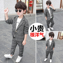 Boys spring suit 2020 new childrens childrens clothing 2 foreign style 3 long-sleeved 4 spring and autumn 5 boys 6 handsome 7-year-old tide