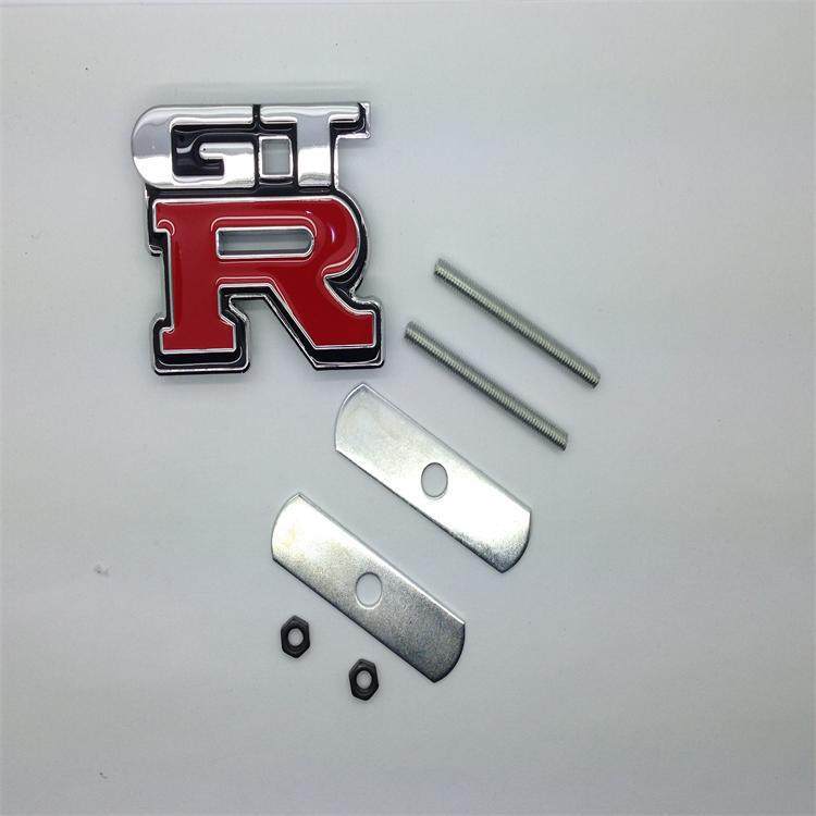 Car Modification 3D Stereo Mesh Mark Metal Zinc Alloy Personalized Modification Standard GTR Labeling