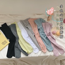 Childrens large pp socks pants baby Even pants socks pure cotton girls bottom pants Spring autumn outside wearing a thin section of children beating bottom socks