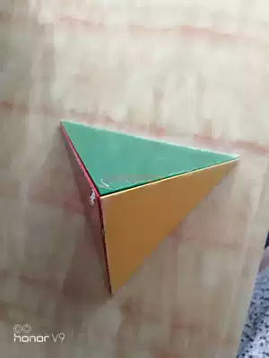 Color organic regular tetrahedron (expandable) Teaching model Mathematics teaching aids Quality tetrahedron
