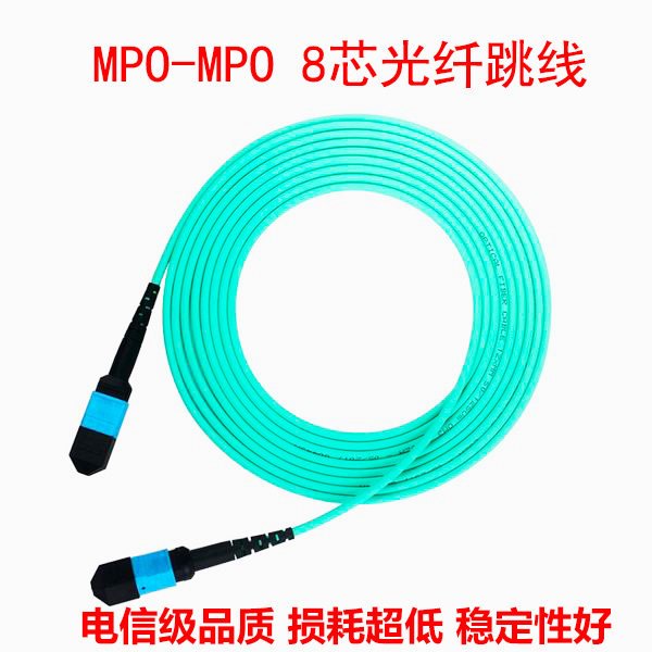 Customizable multimode 10 Gigabit fiber patch cord MPO multimode fiber optic cable 8 core MP0-MP0 10 Gigabit jumper OM