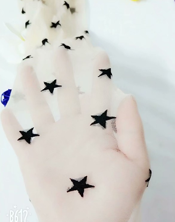 Vớ gợi cảm ngọt ngào tháp loli trắng jacquard vớ chống móc mỏng mỏng chống móc vớ phụ nữ vớ nam