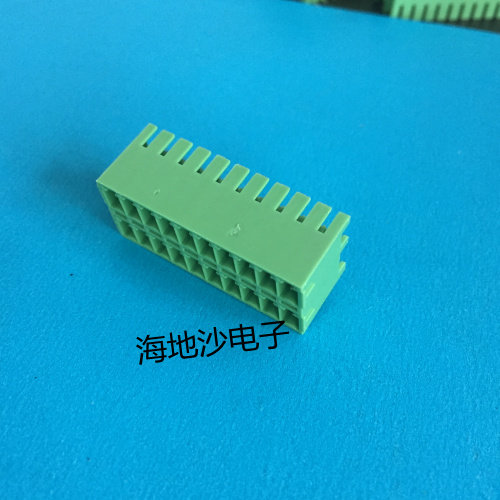 Plug-in-type PCB wiring terminal KF2EDGKRH-3 81mm2x2-2x20P] tight double-row bending needle eco-friendly