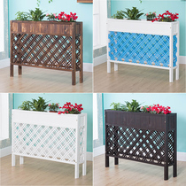 Outdoor wooden fence fence flower stand flower slot coffee restaurant indoor partition decoration anti-corrosion wood fence fence fence