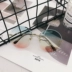 Kính râm tròn 2018 không viền trang trí kính râm nữ gradient đại dương màu sắc kính râm chống tia cực tím nam nữ mắt kính cận Kính đeo mắt kính