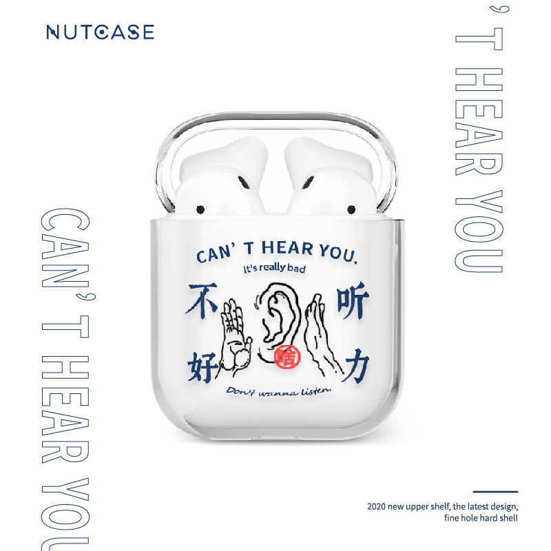 Nutcase original applicable airpodspro protective sleeve Apple Bluetooth shell 12 transparent silicone AirPods3