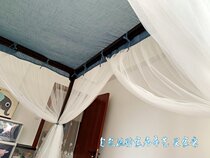 Customized patchwork exterior mesh gauze bedmantle B & B Inn Inn Southeast Asian style American country mosquito net