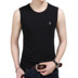 Áo thun cotton mùa hè không tay nam thể thao playboy vest rộng thấm mồ hôi thấm ướt cổ áo vest đáy áo không tay nam Lót
