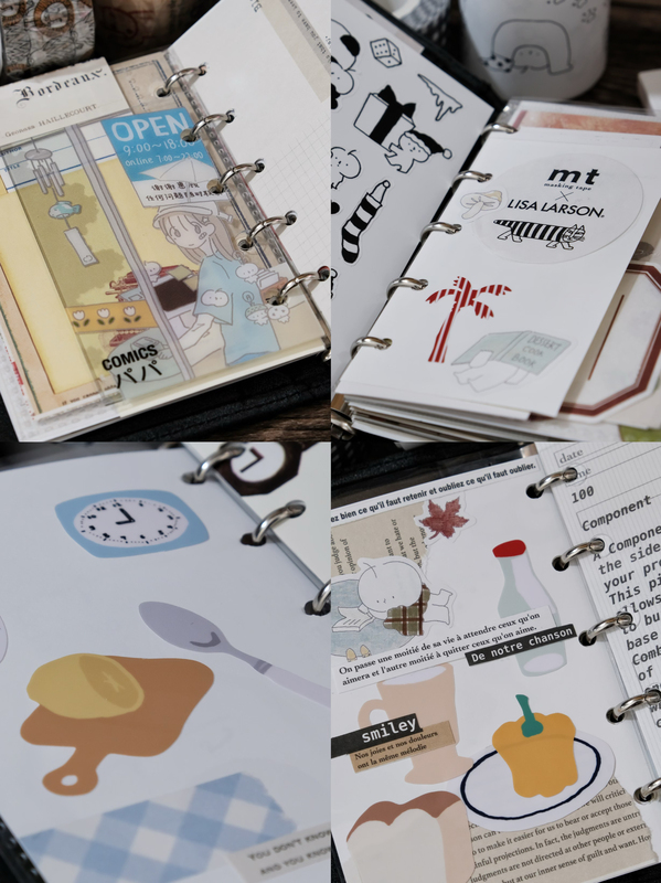 [Glaze Auntie] Apple Dad Strawberry Headphone Case Coconut Tree Letters Tea Break Sticky Notes Sticker Collection