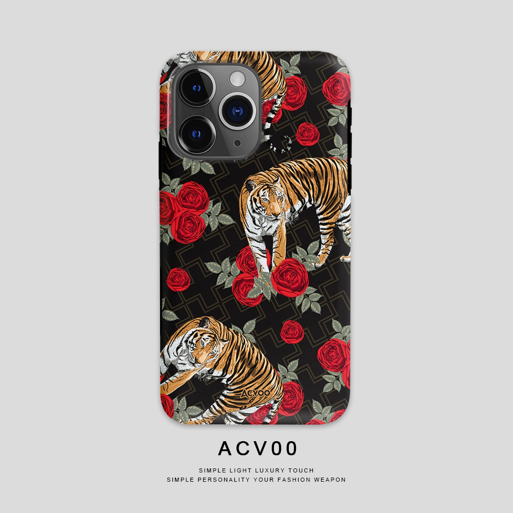 Majestic Tiger Face Close-Up Illustration 21 iPhone Case