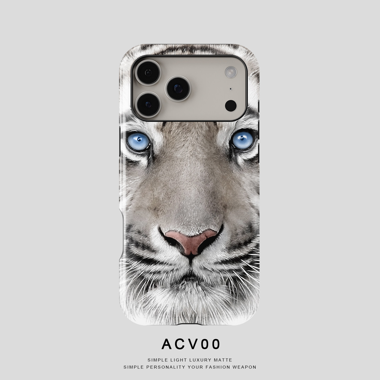 Majestic Tiger Face Close-Up Illustration 21 iPhone Case