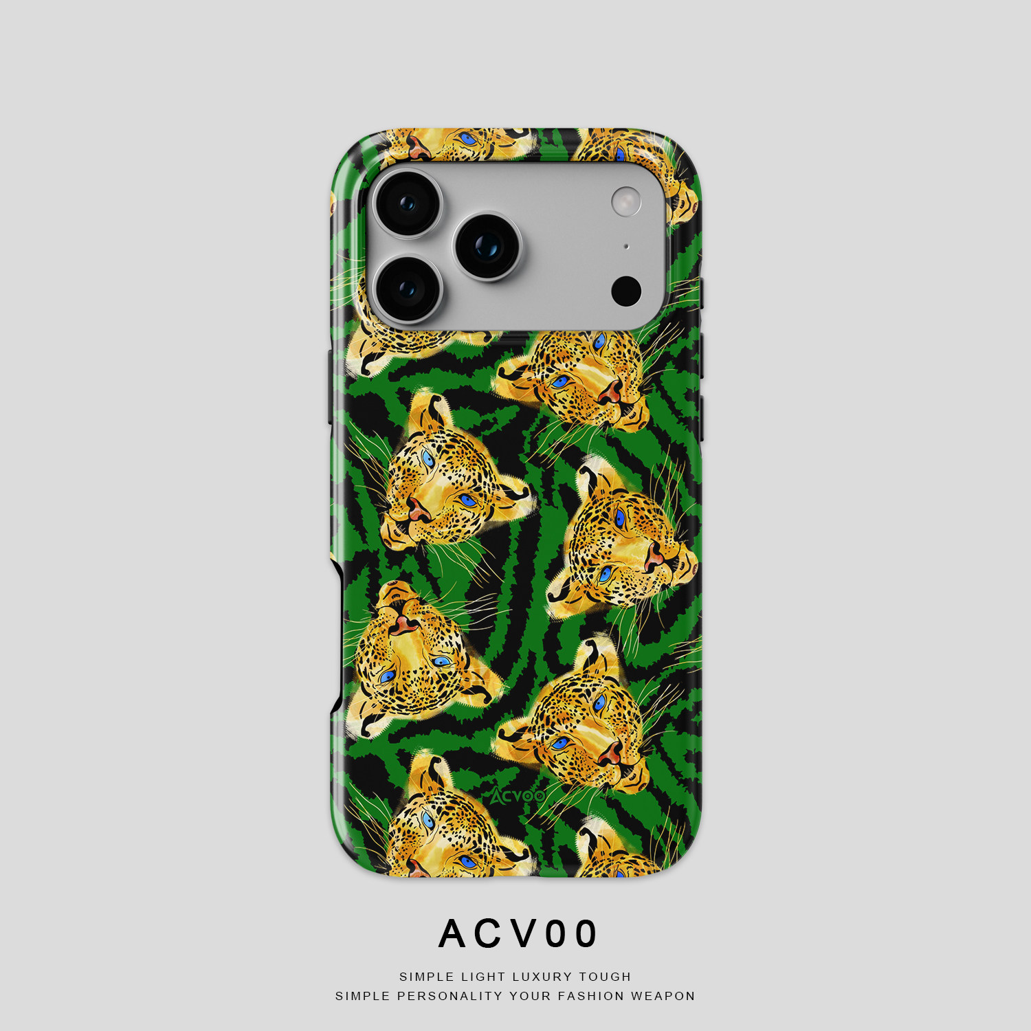 Leopard Floral Artwork 21 iPhone Case