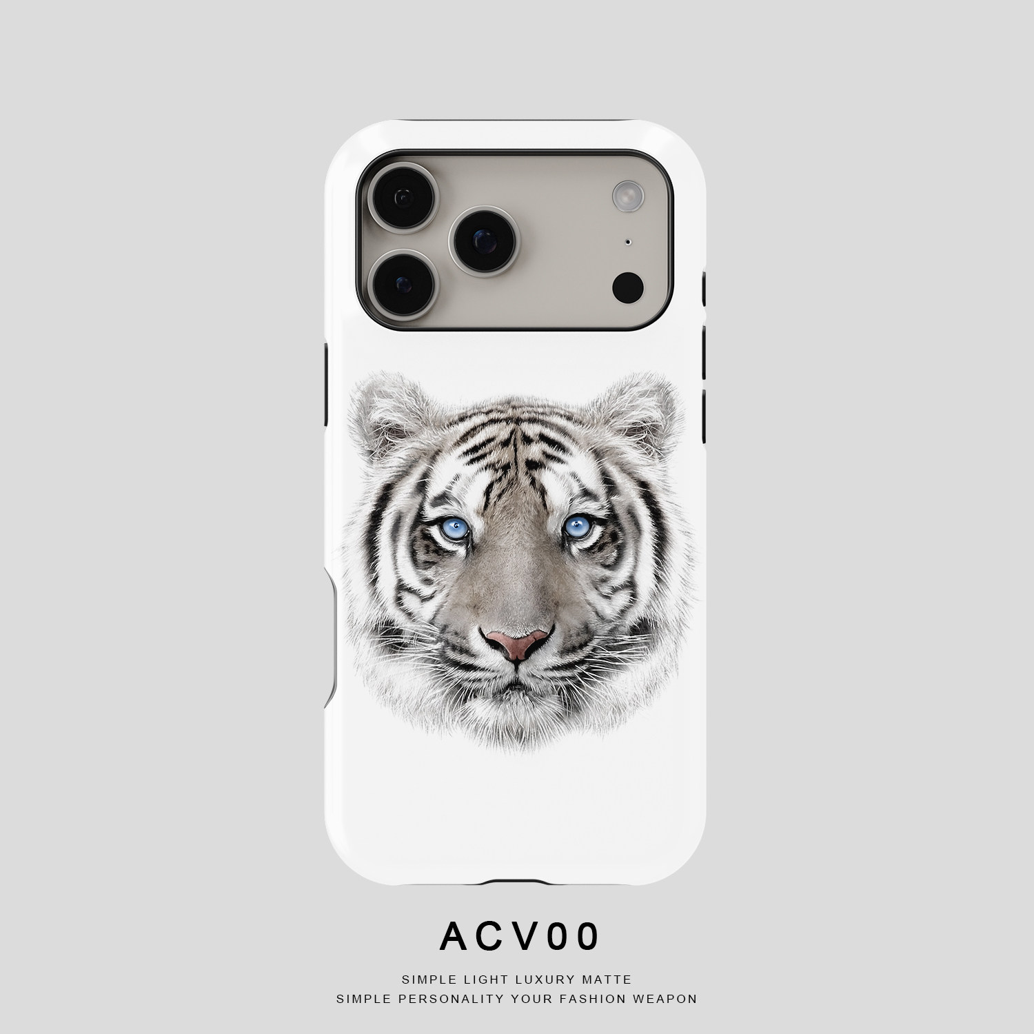 Majestic Tiger Face Close-Up Illustration 21 iPhone Case