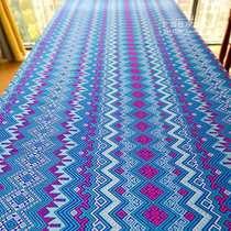 Paving fabric ethnic blue surface size wide new material decoration wide Zhuang brocade decoration large features Guangxi Zhuang