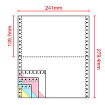 Quadruple printing dragon five-link two-link computer color equally divided two-three three-link Ling one-link two-link continuous injection paper