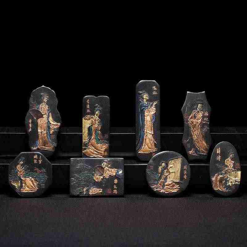 骨董品 墨錠 墨塊 程君房制在铭