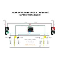 Double gate linkage AB gate tunnel basement anti-traffic red light does not open the gate single-channel traffic light avoidance control