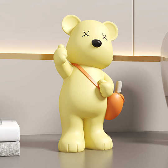 Modern simple violent bear storage ornaments living room TV cabinet entrance entrance partition cabinet housewarming new home decoration