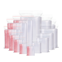 PE ziplock bag 20 bags plastic bag clip fully transparent bag 100 pieces 20cm* silk thickened chain 20*