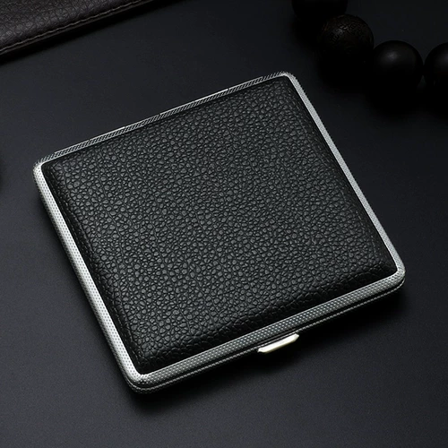 Мужской ультратонкий портативный креативный металлический портсигар, подарок на день рождения