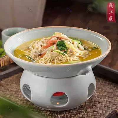 Lion head bright stove pot hotel Creative Heating dry boiler commercial dining room small hot pot hotel supplies artistic conception vegetable tableware
