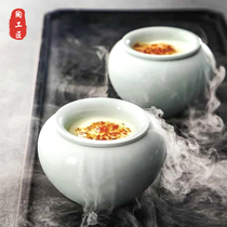 Ye Jing Cong Ying Chinese style dim sum tableware warm heating restaurant hotel club plate hot pot restaurant ice plate ice plate